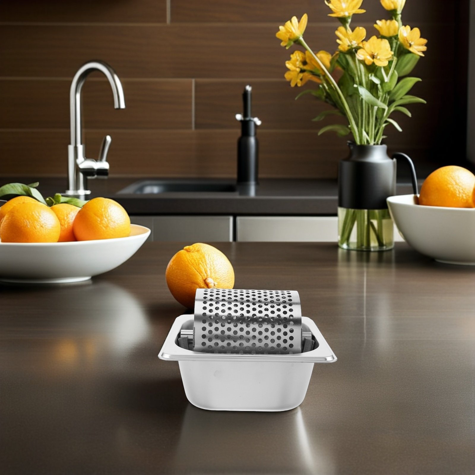 Kitchen Roller Baking - Butterroller aus Edelstahl, professionelles Küchenwerkzeug für
