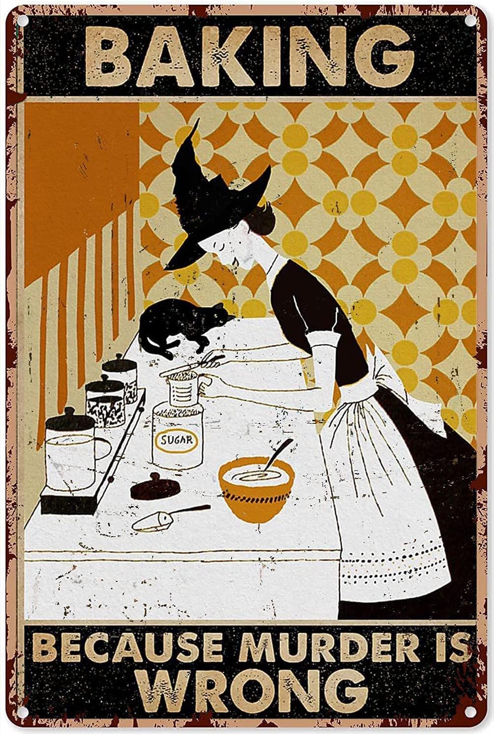 Kitchen Witch Baking - Hexen-Küchendekoration: Schwarze Katze – „Das ist,