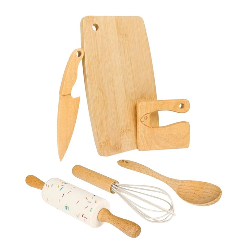 Kitchen Kids Baking Set - ABUG – Holzmesser- und Backset für