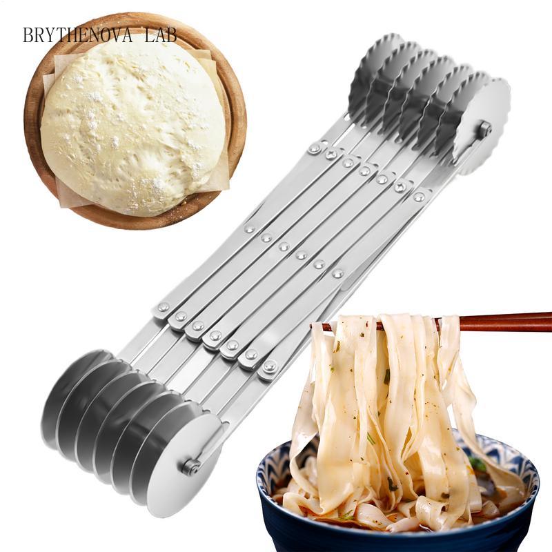 Kitchen Roller Baking - Teigroller und Pizzaschneider mit Verstellbarem Rad