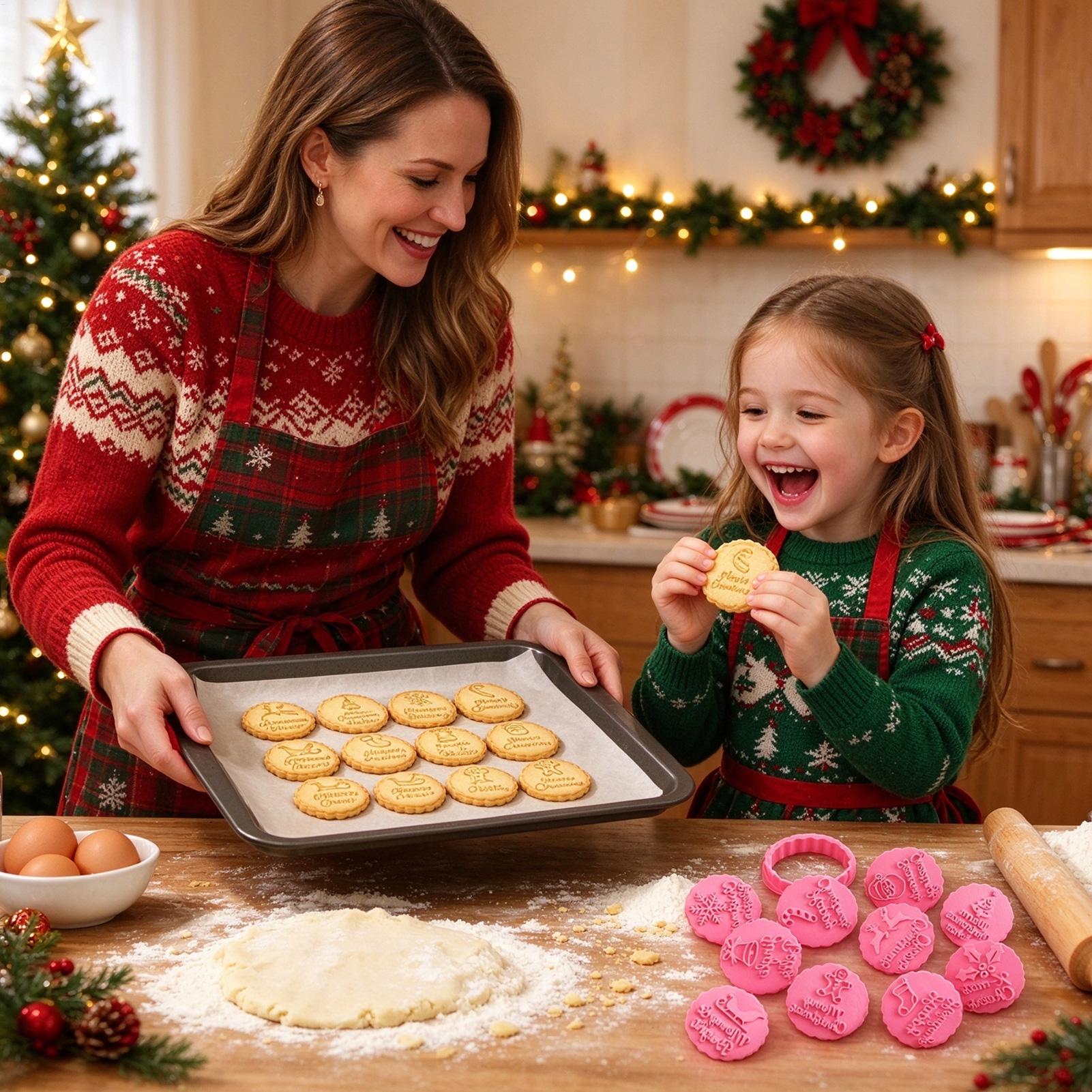 Baking Kitchen Set - Weihnachts-Ausstechformen-Set, 10-teilig, Backzubehör für die Weihnachtszeit,