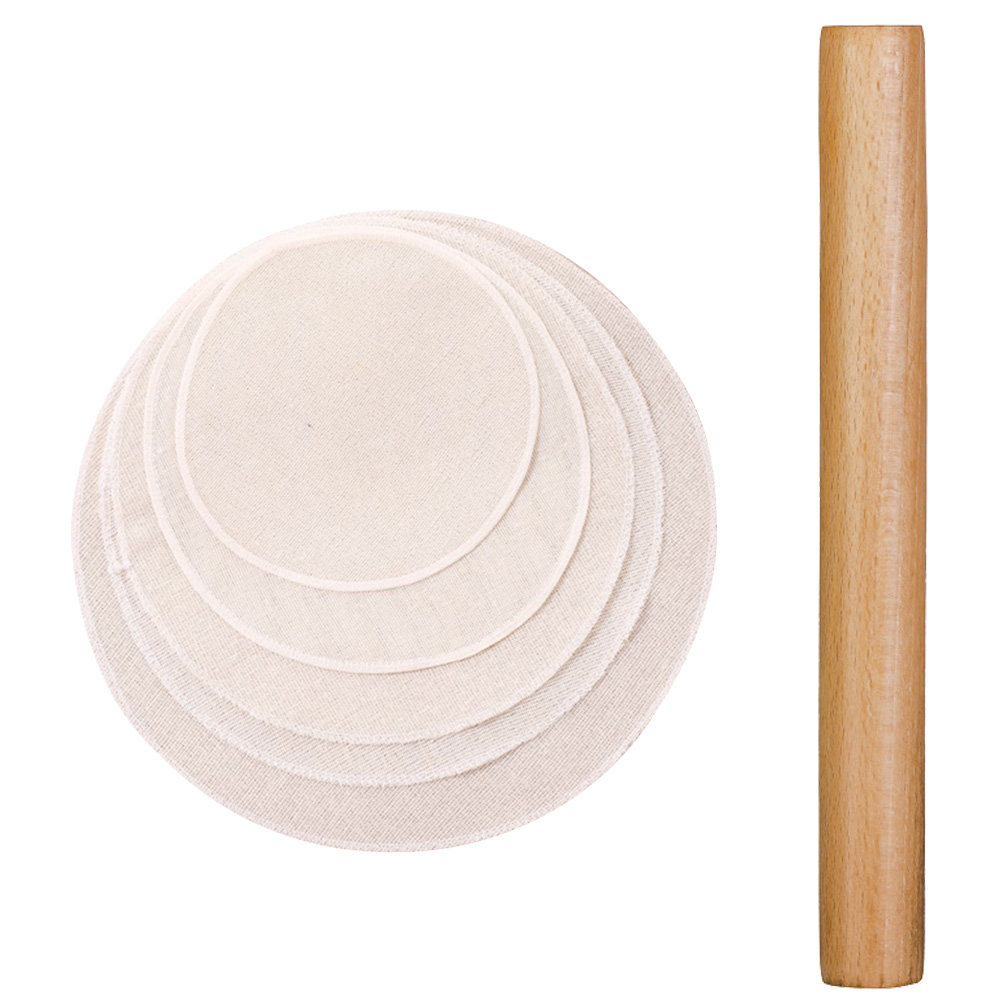6-teiliges Holz-Teigrollen-Set – Kitchen Roller Baking Bewertung und Preis