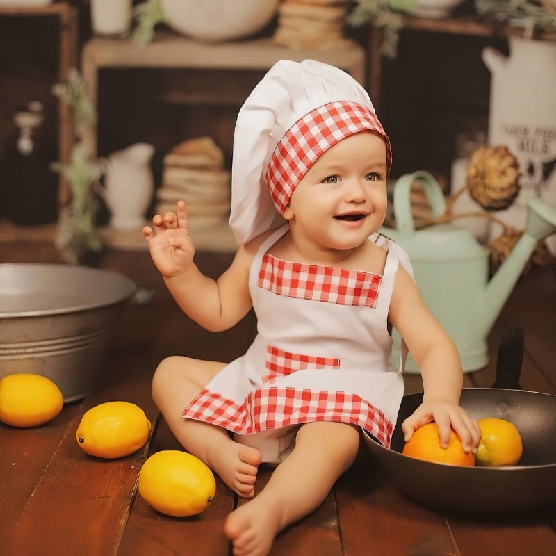 Kinder-Kochschürzen- und -Hut- – Kitchen Kids Baking Set Bewertung und Preis