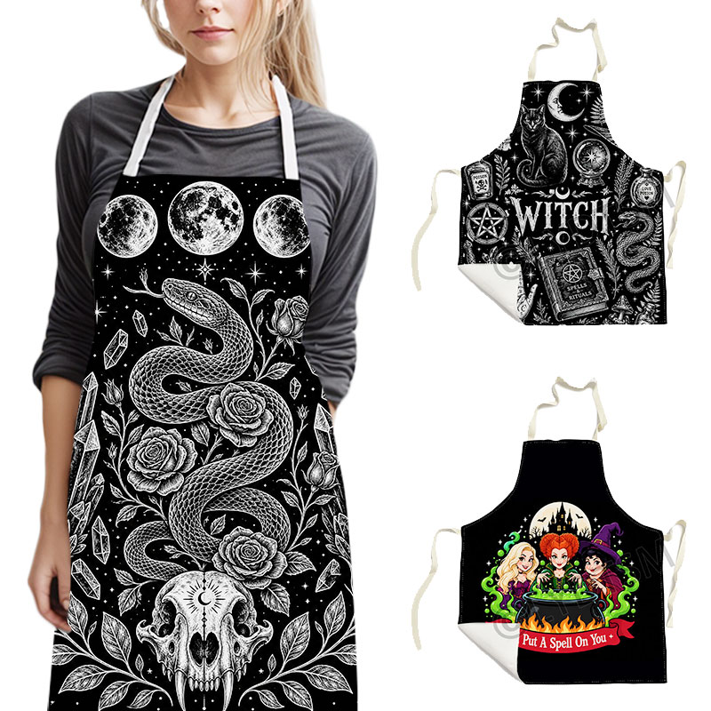 Gotische Hexen-Schürze mit Sch – Kitchen Witch Baking Bewertung und Preis